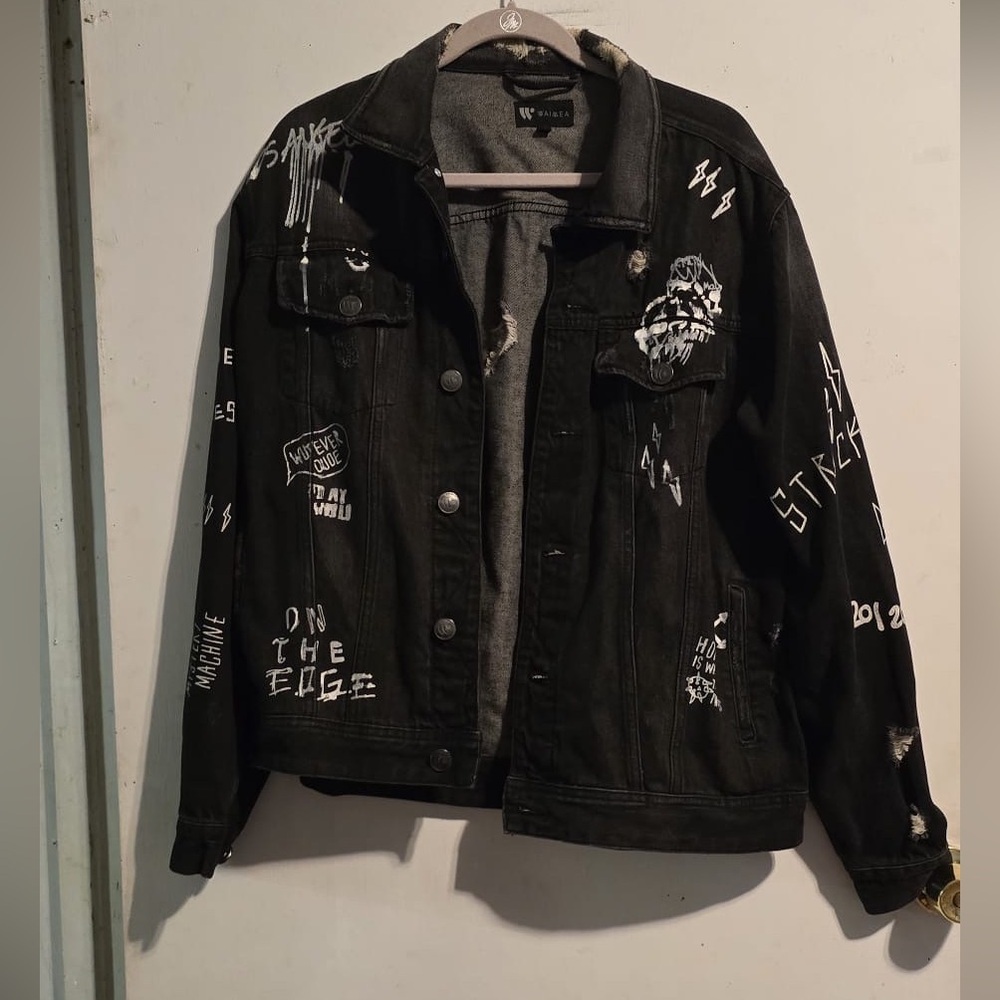 Waimea Black and Gray Denim Jacket